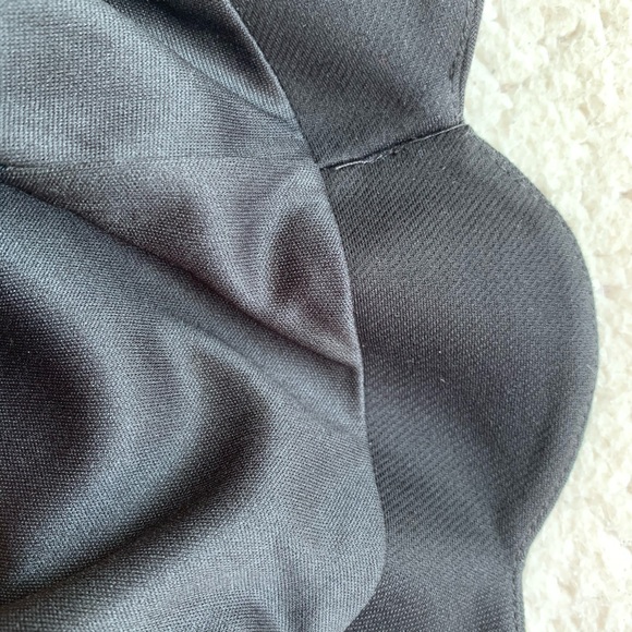 NWT Black Topshop Stretch Scalloped Skirt - Picture 7 of 9